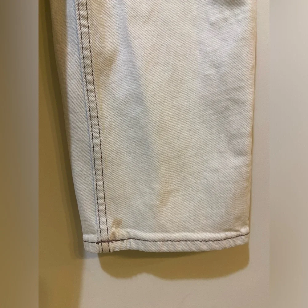 HUDSON WOMEN'S JEAN OVERALLS DENIM In Light Beams Blue sz S